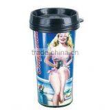 160Z Plastic Thermal Custom Camping Auto Mug With Printed Advertisement thumbnail-1