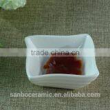 Wholesale Stock White Porcelain Soy Sauce Dishstock White Ceramics Sauce Dish thumbnail-1