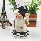 Custom Resin Funny Chef Figurines Wine Bottle Holder thumbnail-2