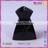 Ceramic Triangle Mini Incense Burner for Black thumbnail-1