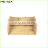 Natural Bamboo Fancy Tissue Box Holder Homex-BSCI thumbnail-1