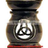 Black Aroma Oil Lamp, Handmade Marble Lamp thumbnail-1