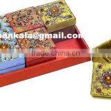 Jewellery Decorative Zari Embroidery Box thumbnail-1
