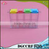 NBRSC 100% Food Grade 4pcs Food Storage Containers Kitchen Tool Plastic Canisters Foodsaver Storage Continer thumbnail-1