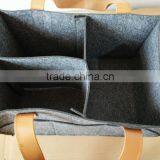 China Suppliers Factory Felt Baby Diaper Caddy Nursery Storage Bag for Diapers thumbnail-2