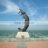 Large Bronze Shrimp Sculpture Seaside Decorations for Sale thumbnail-1