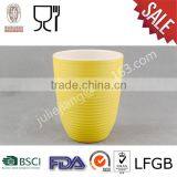 Stripe Yellow Melamine Water/ Soup thumbnail-1