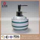 Beatrot Ceramic Liquid Soap Dispenser Pump Bottle With Hand Painting thumbnail-2