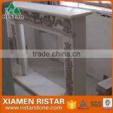 High Quality Natural White Vein Marble Fireplace Surround Mantel RST-FP-K030 thumbnail-1