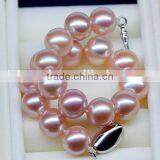 Fashion 11-12mm Purple Edison Pearl Bracelet thumbnail-1