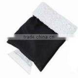 Custom High Quality 210D Polyster and Fleece Ice Scraper Mitt &snow Gloves