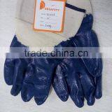 DDSAFETY Big Discount Dark Blue Nitrile Coated Cotton Hard Work Industrial Gloves thumbnail-3