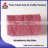 Quality Strawberry and Sky Blue Double Coloured Original Cotton Bakers Twine thumbnail-1