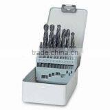 DIN338 Bright Finish 25 Pcs Drill Bit Set in Metal Tool Box