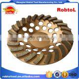 125mm Turbo Row Waved Spiral Diamond Grinding Disc Cup Wheel for Concrete Floor 5" Cutting Tools Abrasive Polishing Grinder thumbnail-4