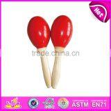 2017 Wholesale Educational Baby Toys Wooden Musical Maracas W07I046 thumbnail-4