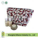 Girls Pink Dyed Cotton Small Cosmetic Bags Makeup Hand Bags Pencil Storage thumbnail-1