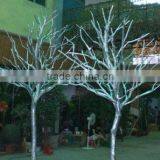 Artificial no Leaves of Tree Trunk White Wooden Trunkdecoration Fiberglass Artificial Trunk for Sale thumbnail-6