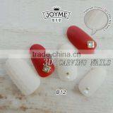 Beauty Nail Supplies Press on Nails Two Color Metal Decoration Artificial Nail Tips Natural thumbnail-3