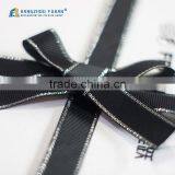 New Arrival Wholesale Custom Satin Ribbon With Silver Yarn thumbnail-4