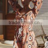 Bell Sleeve Cold Shoulder Floral Playsuit Woman Fashion Flowy Fit Romper thumbnail-3