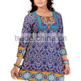 Canvas Crepe Printed Styles Kurtis/jeans Kurti Tops thumbnail-2