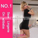 2015 Hot Sale Popular Newest Sexy Indian Night Dress for Women Under Skirt Dress Tube Short Sexy Clubwear thumbnail-2