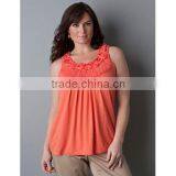 Girls Blank Ruffle Sleeve t Shirt thumbnail-1