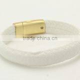 Mens Snake Leather Bracelets,PU Leather Bracelets,custom Logo Magnetic Bracelet thumbnail-4