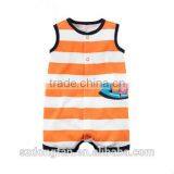 2016 New Fashion Design Carters Babies Costume Stripe Animal Printing Baby Girl Clothes Rompers From Guangzhou OEM Manufaturers thumbnail-3