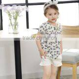Hot Fashion Summer Cotton Dress Leaf Printed Wholesale Online Dress thumbnail-1