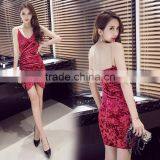 Z&M Women's 2017long Leather Dress Evening Dress Woman Sexy Dress thumbnail-3