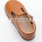 Skidproof Genuine Leather Hard Sole Wholesale Toddler Shoes thumbnail-6