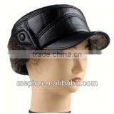 Fashionable Genuine Leather Woman Hat Cap thumbnail-1