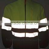 Men's Top Two-color High Visibility Polar Jacket Safety Sweatshirt With Reflective Tapes thumbnail-4
