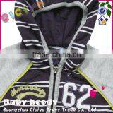 Wholesale Custom Boutique Baby Boys Coat Knitting Cotton Stripped Zip up Jacket for Baby Boys thumbnail-2