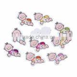 Lovely Mixed Two Holes Baby Shower Decoration Wood Sewing Scrapbooking Button thumbnail-3