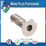 Made in Taiwan DIN 7991 Hexagon Socket Countersunk Head Screw DIN 7991 thumbnail-3