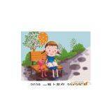 Fashion Cartoon Diy Oil Painting of Chinese Style for Kids'gift (20*30cm) thumbnail-1