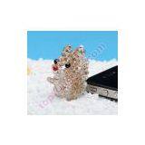 Handmade Crystal 3d Beaded Squirrel Iphone5 Charm thumbnail-3