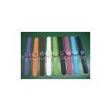 Color Filled and Printed Custom Rubber Bracelets / Silicone Wristband / Silicone Bracelets / Baller