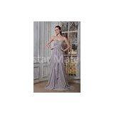 New Designer Strapless Sweetheart Chiffon Evening Dress Long Prom Gown With Beads thumbnail-1