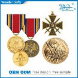 Custom high qualityengrave aluminum alloy british german war medals ww2 army defence campaign medals