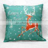 Christmas Snowman NewYear Deer Linen Office Sofa Pillows Cushhion Cover thumbnail-2