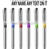 Promotional gift Personalised Laser Engraved Metal Ballpoint Touch Pen AP001