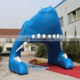 2015 Hot Sale Inflatable Giant Lion Head Sports Tunnel