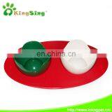 Friendly Envirenment Plastic ,EVA+ABS Double Pet Bowl(with Silica Gel Anti-skidding Placemat),3pcs/set, Dog Feeders Factory thumbnail-1