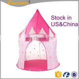 Kids Foldable Pop Up Play Tent Indoor Pink Dark Bule Play House Baby Outdoor Princess Castle Kid Play Tent thumbnail-1