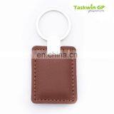Simple Design Hot Wholesale Promotional Use Cheap PU Leather Keychain thumbnail-1
