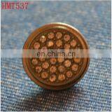 Acryllic Decorate Diamond Metal Jeans Button